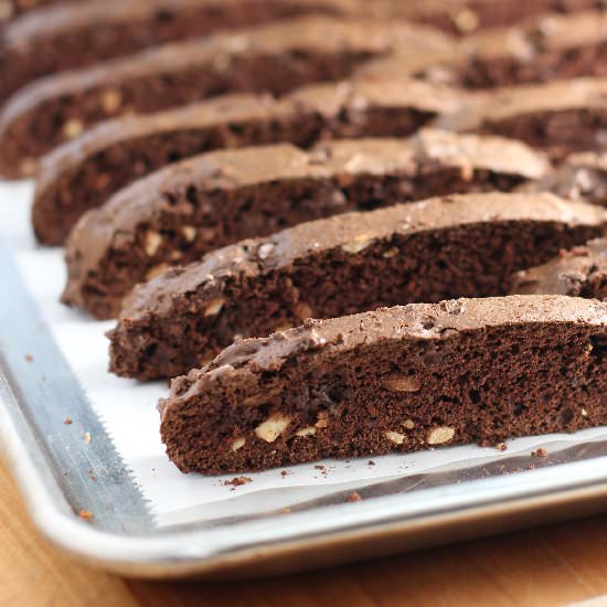 Double Chocolate Almond Biscotti