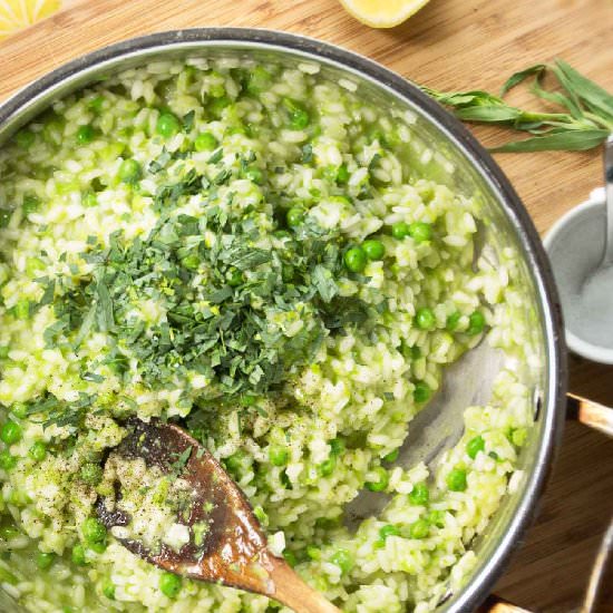 Spring Pea & Tarragon Risotto