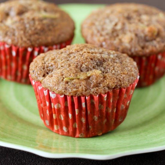Healthy Apple Bran Muffins