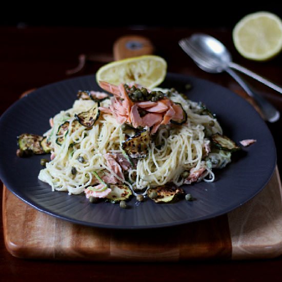 Smoked Salmon and Horseradish Pasta