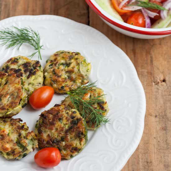 Zucchini and Feta Fritters