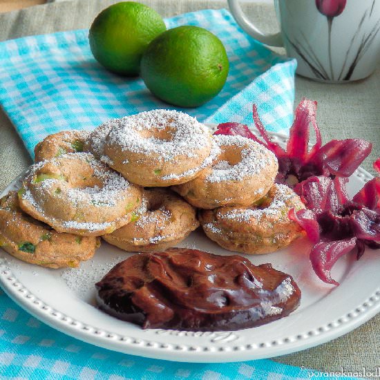 Zucchini Donuts on Coconut Milk