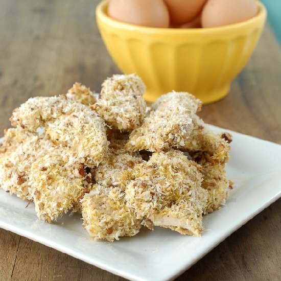 Baked Coconut-Pecan Chicken Tenders