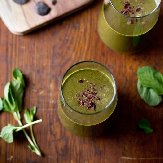 Chocolate Mint Green Smoothie