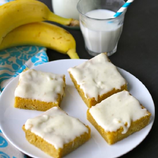 Gluten Free Banana Squares