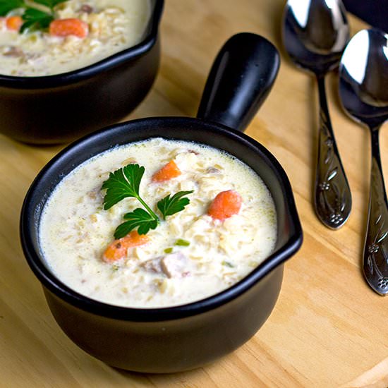 Cream of Turkey with Brown Rice