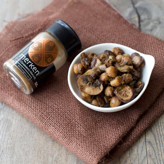 Chickpeas and Mushrooms