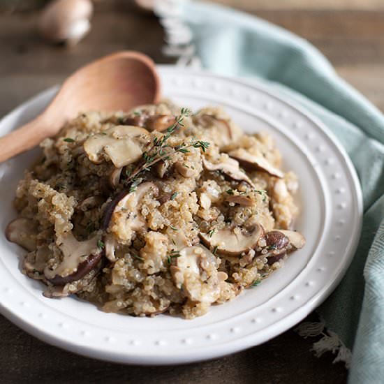 Quinoa Mushrooms Risotto
