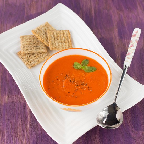 Roasted Red Bell Pepper Soup