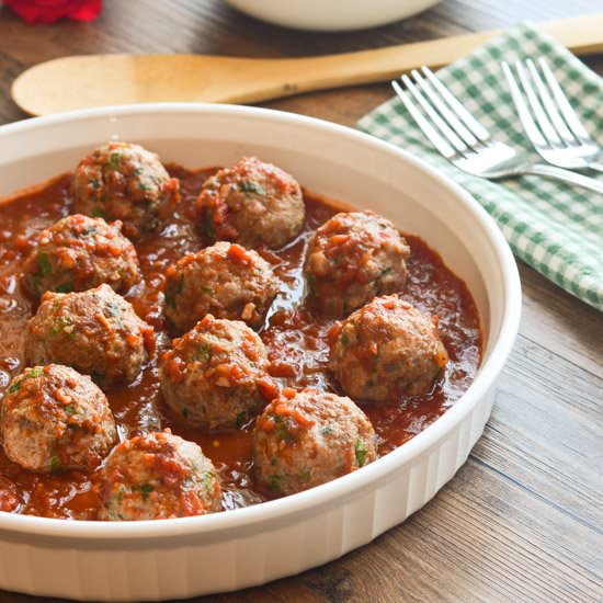 Lebanese Turkey Meatballs