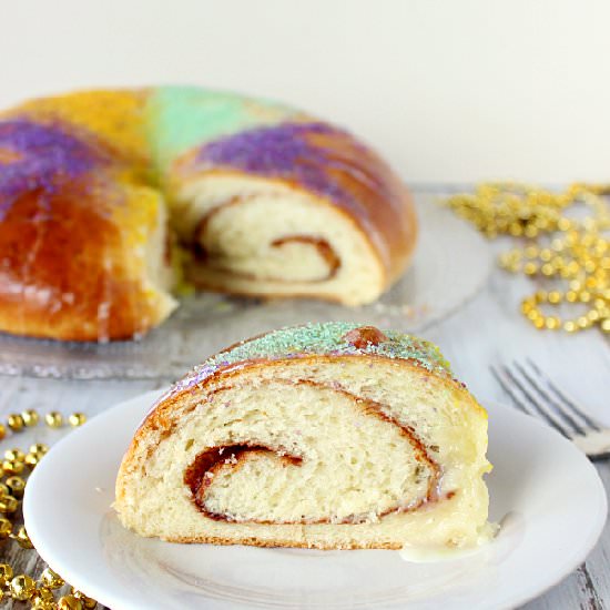 Traditional New Orleans King Cake