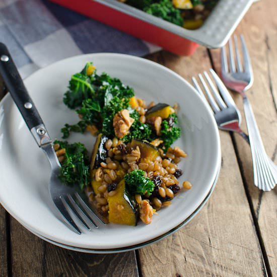 Warm Wheat Berry Salad