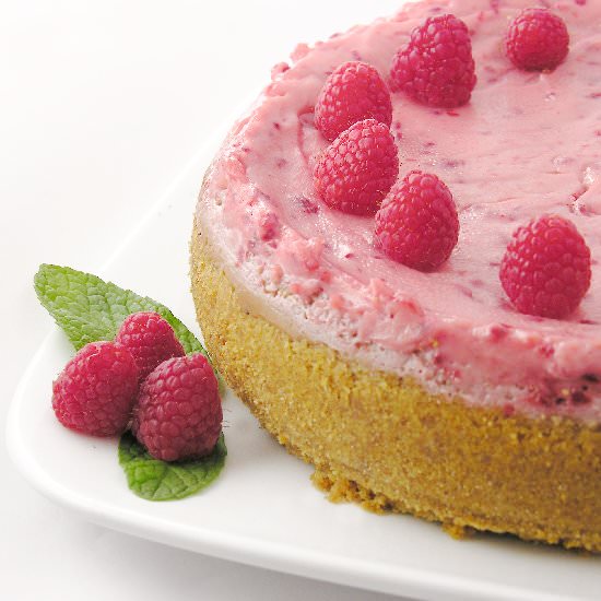 Raspberry Chocolate Cheesecake