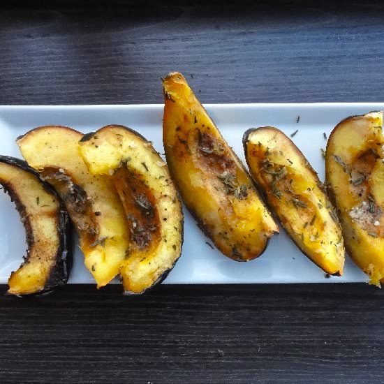 Slow Cooker Rosemary Acorn Squash