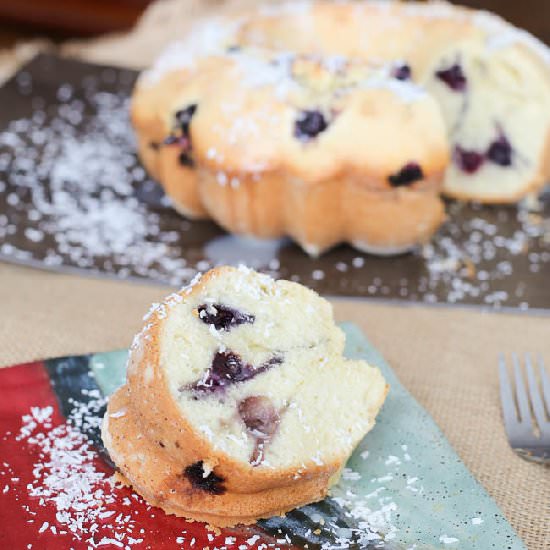 Blueberry Coconut Cake