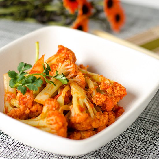 Cauliflower with Tomato Sauce
