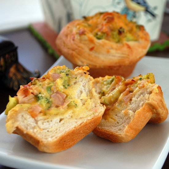 Ham & Cheese Cupcakes