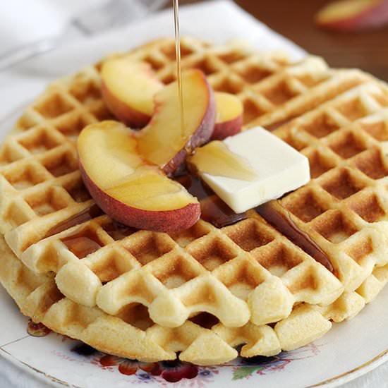 Maple Cornbread Waffles