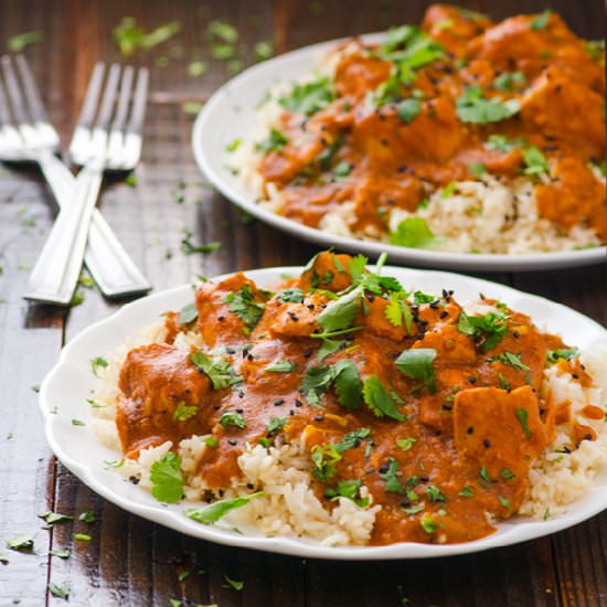 Healthy Crockpot Butter Chicken