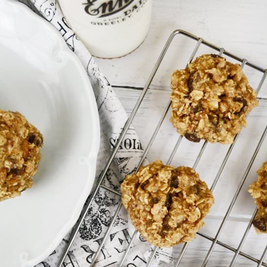 Almond Butter Oatmeal Cookies