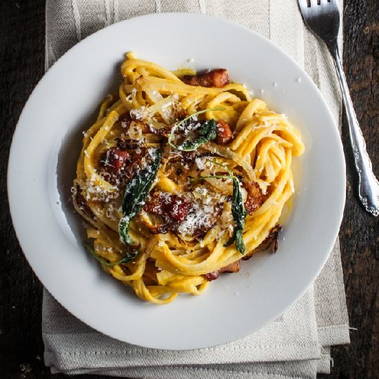 Butternut Squash Carbonara