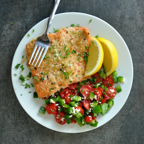 Herb-Crusted Dijon Salmon