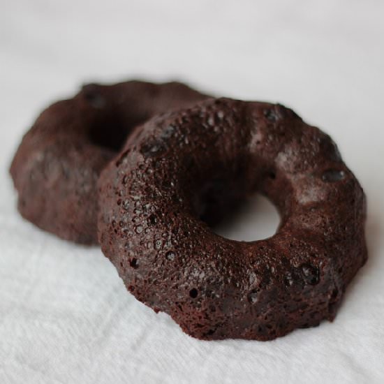 Baked Chocolate Glazed Doughnuts
