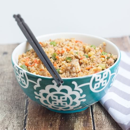 Quinoa Fried Rice with Pork