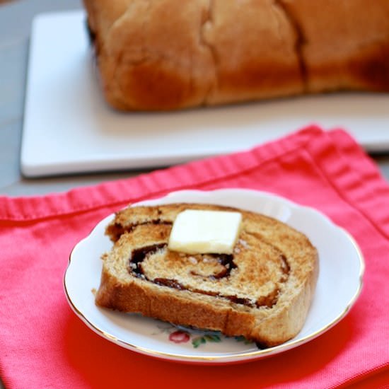 Whole Wheat Cinnamon Raisin Bread