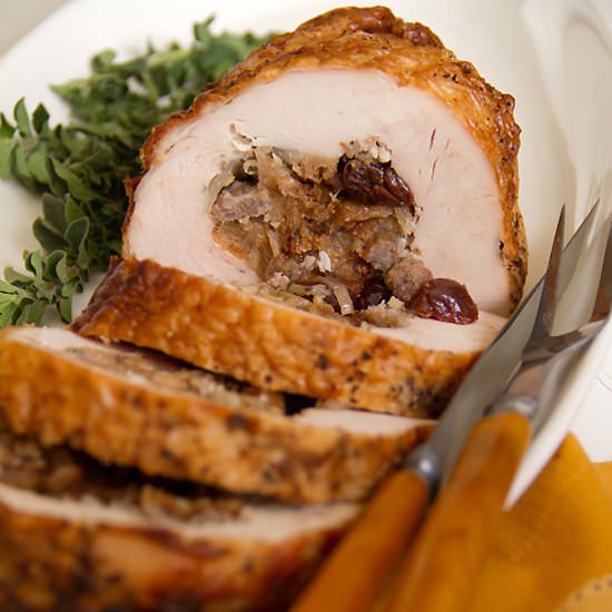 Cherry Chipotle Turkey Roulade
