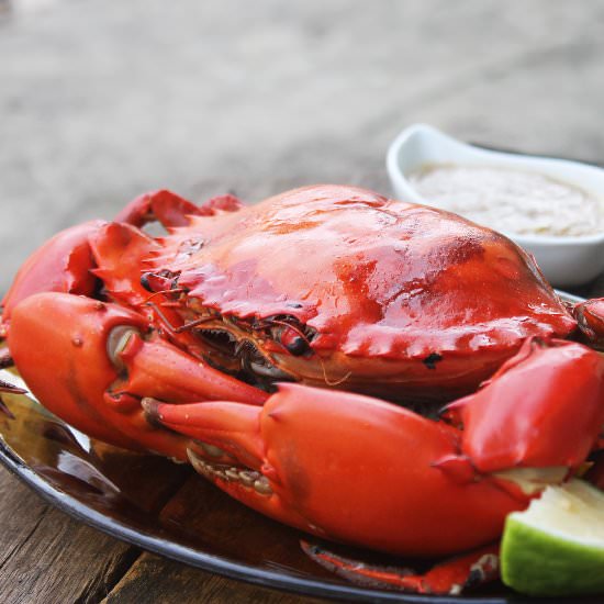 Butter Garlic Baked Crab