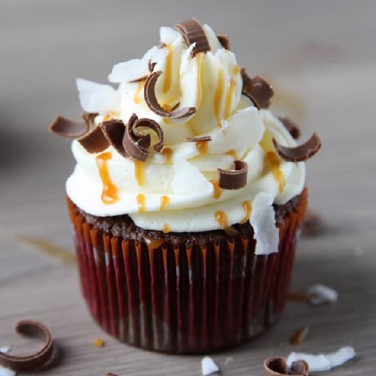 Samoas Girl Scout Cupcakes