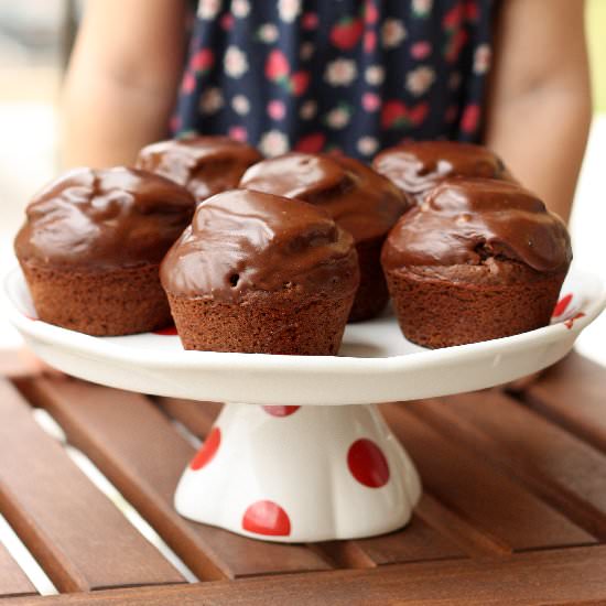 Glazed Chocolate Muffins
