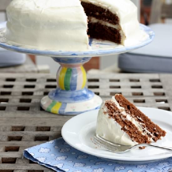 Chocolate Cake with Cream Cheese