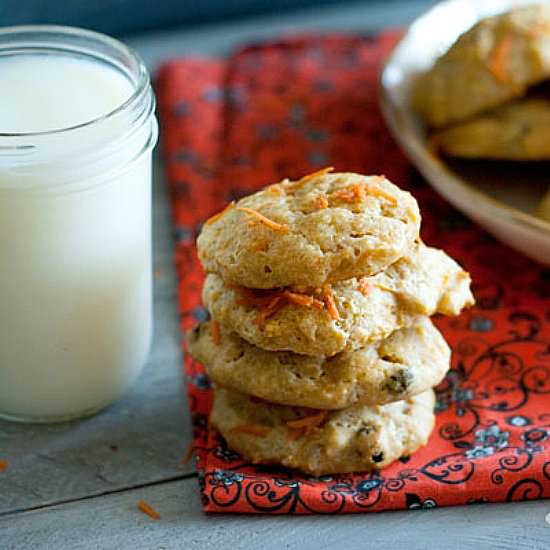 Chewy carrot coconut cookie
