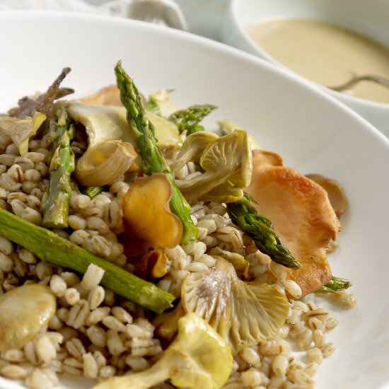 Asparagus, Oyster Mushroom & Barley