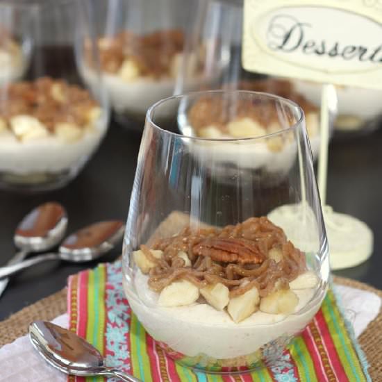 Bananas Foster Cheesecake Parfaits