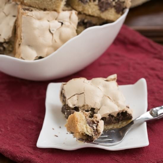 Meringue Topped Chocolate Chip Bars
