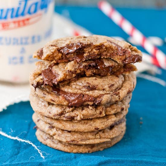 Nutella Chocolate Chip Cookies