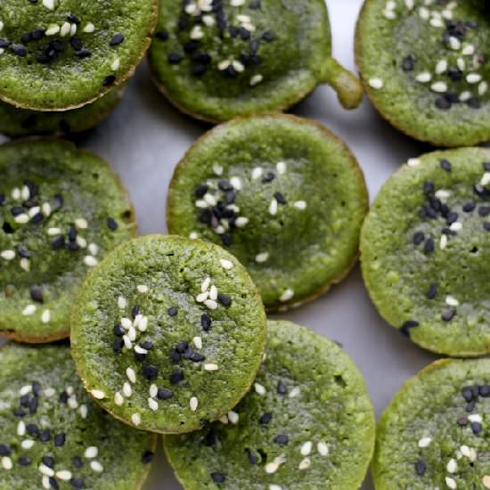 Green tea financiers
