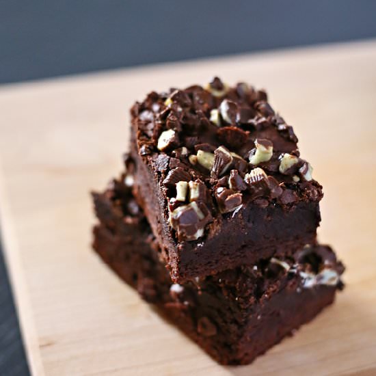 Irish Cream Mint Brownies