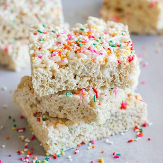 Coconut Oil Rice Krispie Treats