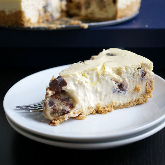 Choc Chip Cookie Dough Cheesecake