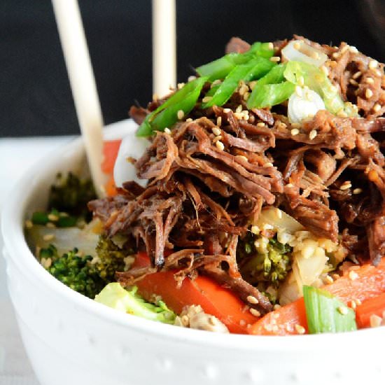 Asian Beef & Cauliflower Fried Rice