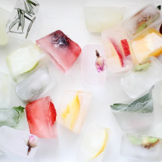Simply Infused Ice Cubes
