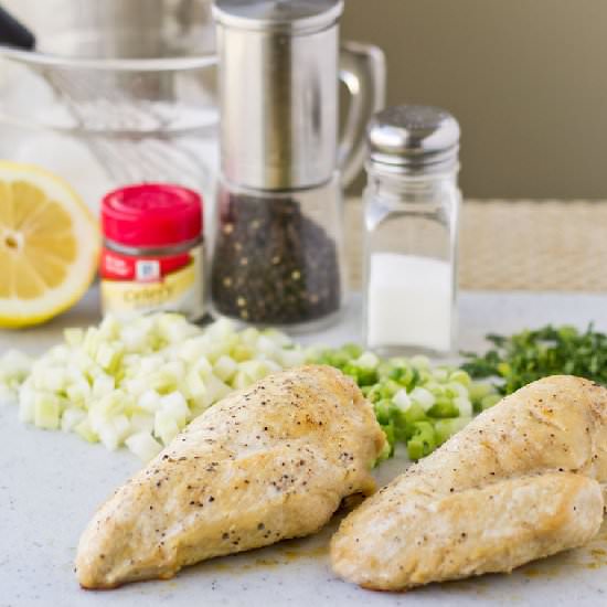 Easy Skillet Poached Chicken