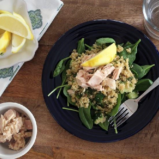 Cucumber Dill Quinoa with Tuna