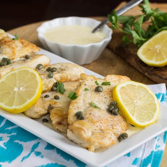 Chicken with Lemon Butter Sauce