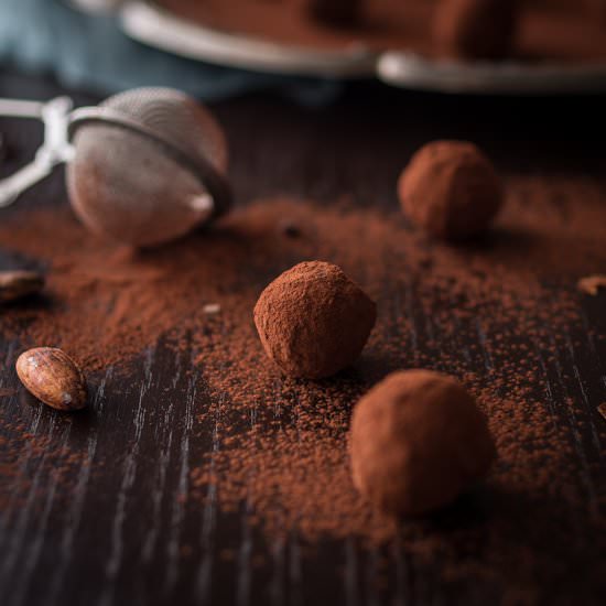 Red Wine Chocolate Truffles
