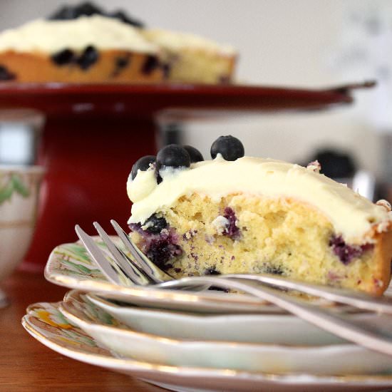 Blueberry & White Chocolate Cake
